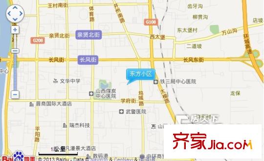 東方小區(qū)交通圖太原  