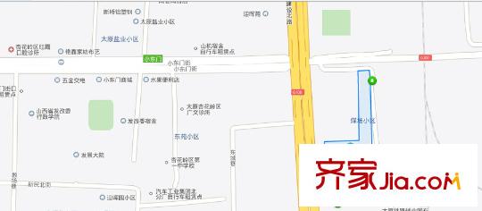 煤廠小區(qū)交通圖太原  