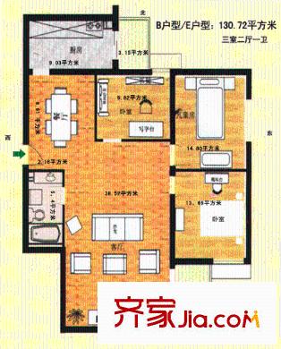 太原 金地苑 戶型圖
