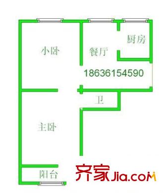 機(jī)械施工公司建南小區(qū) 2室 戶(hù)型圖