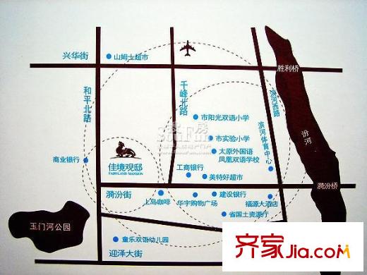 佳境觀邸交通圖