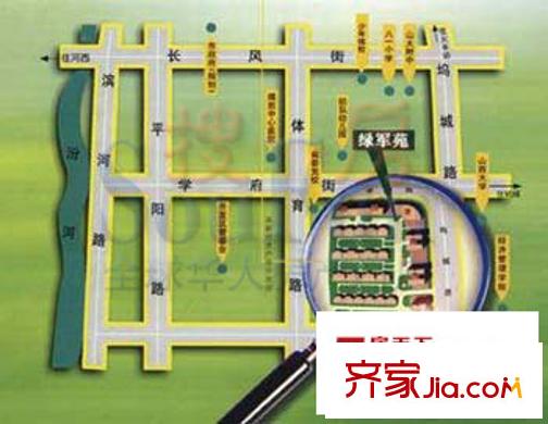 綠軍苑交通圖