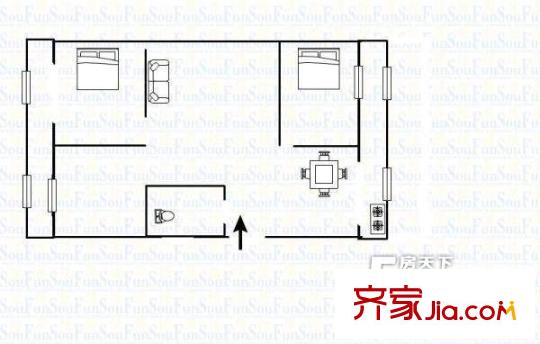 太原 中鐵十二局建安處宿舍 戶型圖