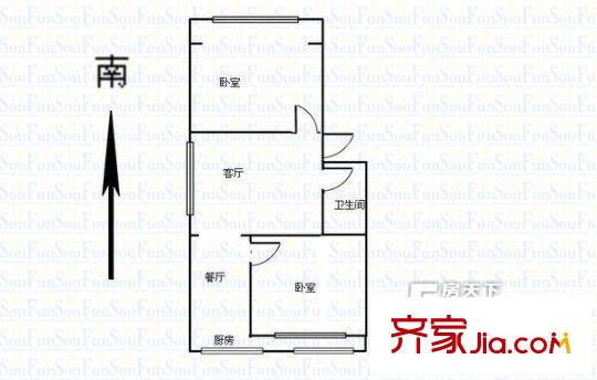光儀宿舍戶(hù)型圖6 2室