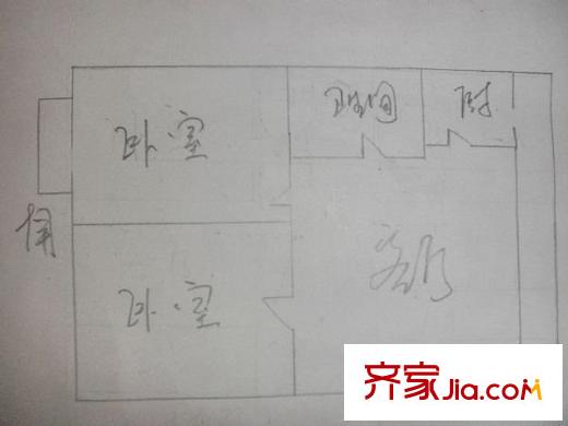 興華南小區(qū) 2室 戶型圖