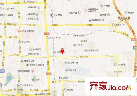 大東關(guān)蔬菜公司宿舍交通圖太原  