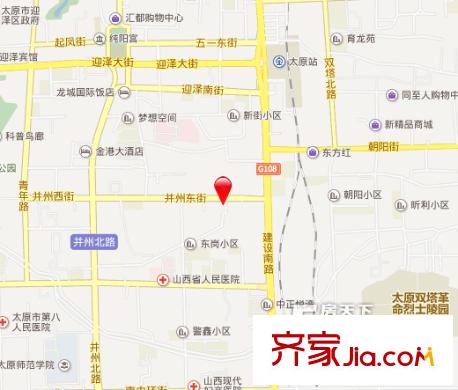 北聯(lián)干休所交通圖太原  
