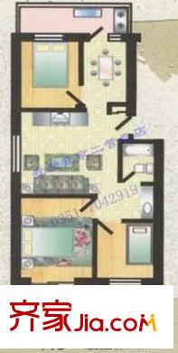 北空干休所 3室 戶型圖