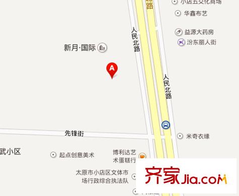 賓利國際商務(wù)公寓交通圖太原  