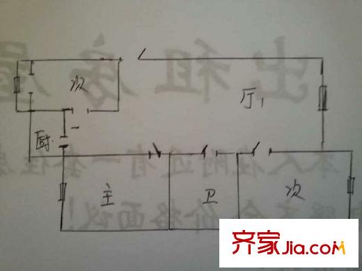 智誠(chéng)天和園 3室 戶型圖