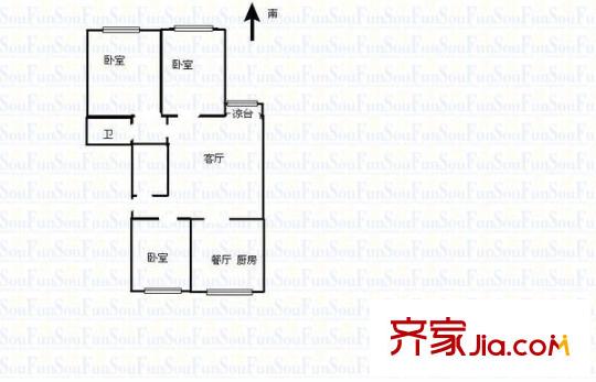 長(zhǎng)島國(guó)際 2室 戶型圖