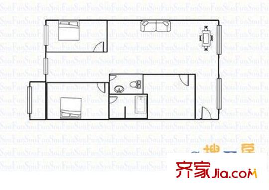 原上園2室 戶型圖