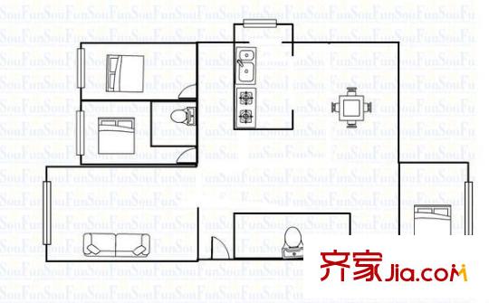 原上園 3室 戶型圖