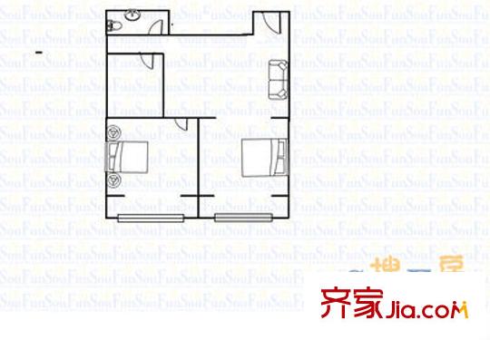 原上園 2室 戶型圖