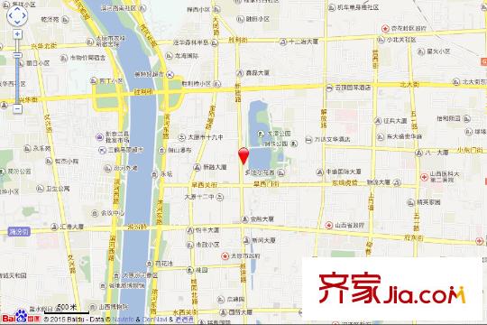 太原萬達公館交通坐標圖