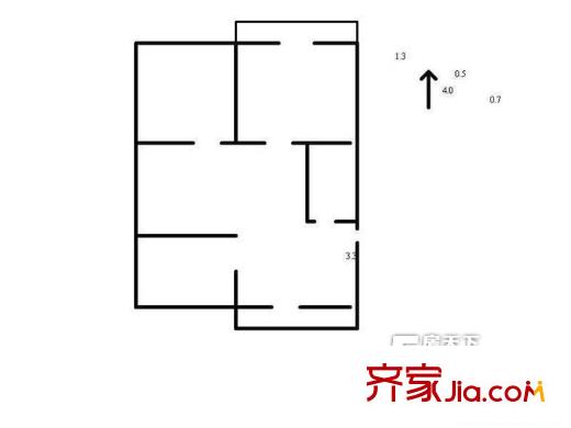 太原 勝利街物資局宿舍 戶型圖