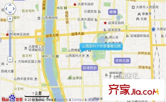 山西醫(yī)科大學家屬樓北院交通圖太原  