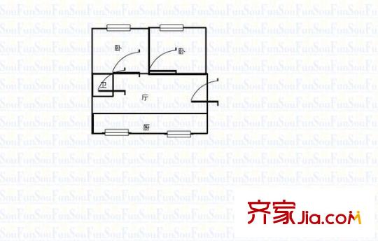 濱汾苑 3室 戶型圖
