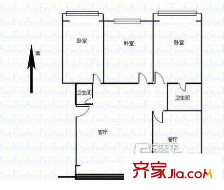 太原 省二輕宿舍 戶型圖