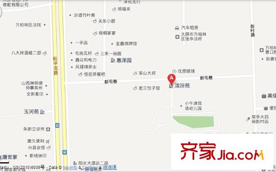濱汾苑交通圖太原  