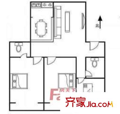 太原 山西省鹽業(yè)儲(chǔ)運(yùn)公司宿舍 戶型圖