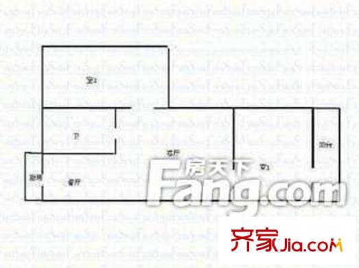 太原 山西省鹽業(yè)儲(chǔ)運(yùn)公司宿舍 戶型圖
