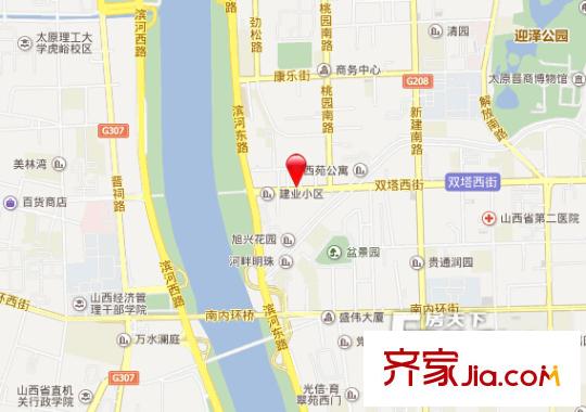 山西省鹽業(yè)儲(chǔ)運(yùn)公司宿舍交通圖太原  