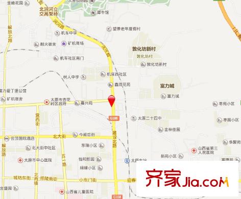馬道坡鐵路宿舍交通圖太原  