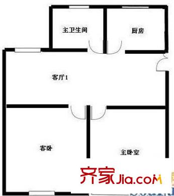 和泰花園 2室 戶型圖