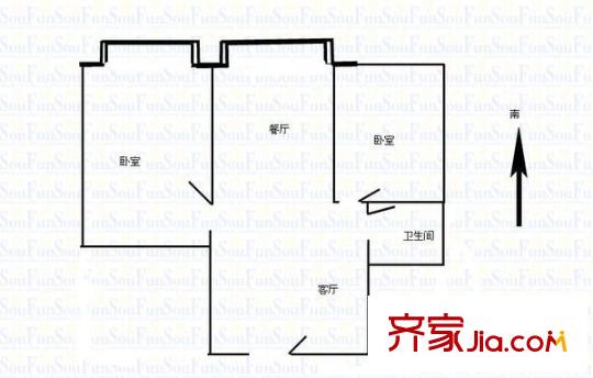 新世紀(jì)花園 0室 戶型圖