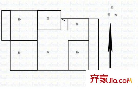 南內(nèi)環(huán)陽(yáng)光小區(qū) 3室 戶型圖