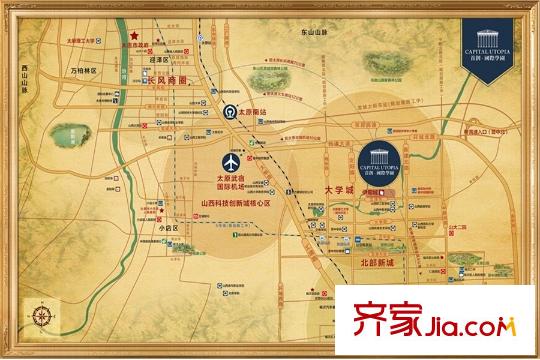 首創(chuàng)?國際學園區(qū)位圖