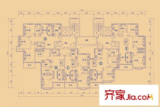 小米國(guó)際b1戶(hù)型 2室2廳1衛(wèi)1廚
