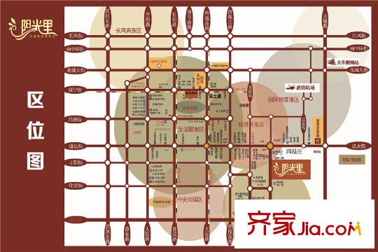 陽光里區(qū)位圖