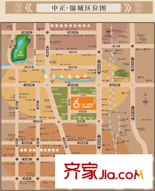 中正?錦城區(qū)位圖