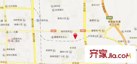 美景物資小區(qū)交通圖太原  
