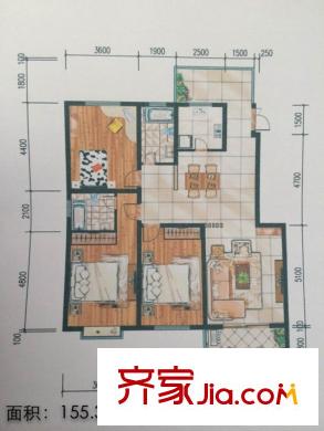 酈苑國(guó)際C戶型 3室2廳2衛(wèi)1廚