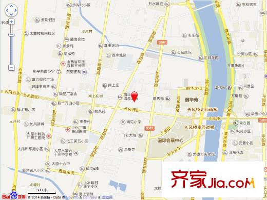 太原萬科柏翠園電子地圖