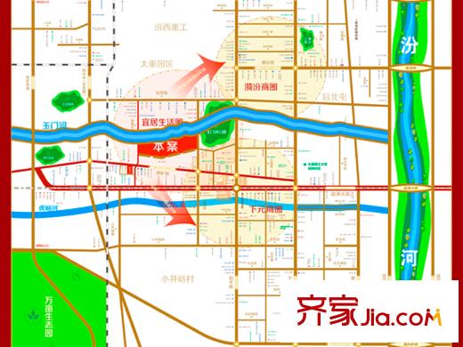 天泰?玉澤園區(qū)位圖