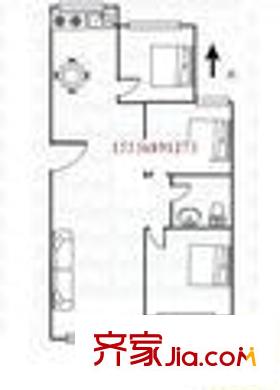 公安局宿舍戶型圖1 2室