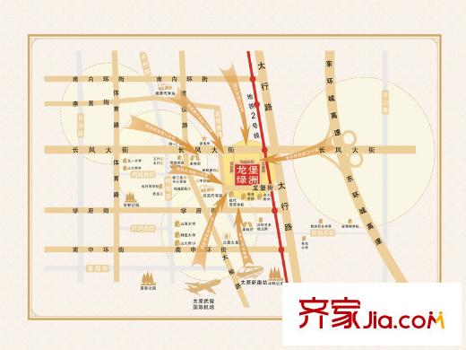 龍堡?綠洲交通圖