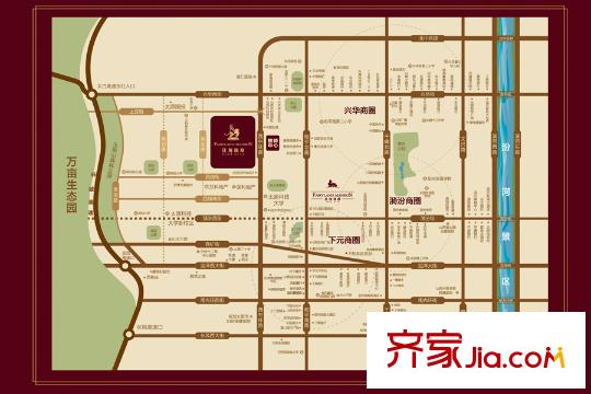 佳境瓏原區(qū)位圖