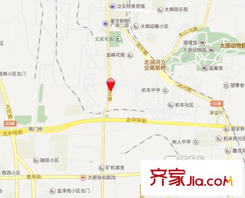 太鋼24小區(qū)交通圖太原  
