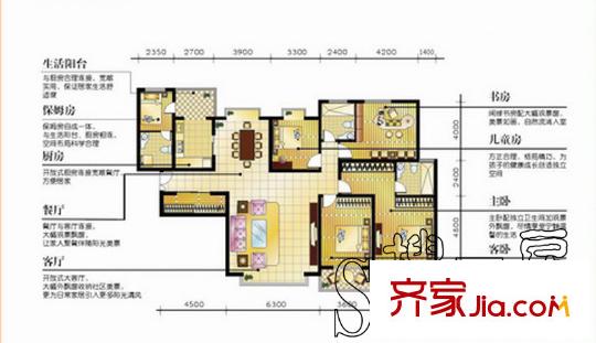 美林灣238.18平米五室兩廳三衛(wèi) 5室2廳3衛(wèi)1廚