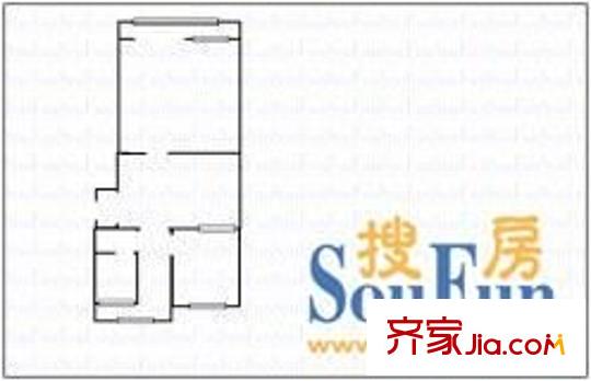 核七院 2室 戶型圖