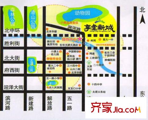 享堂新城交通圖