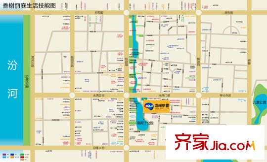 香榭麗庭交通圖