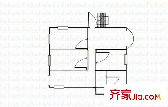 馨海銀座 3室 戶型圖