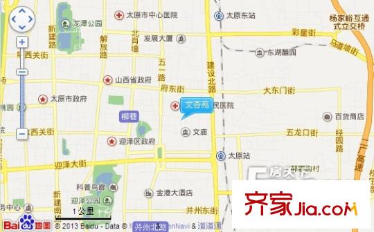 文杏苑交通圖太原  