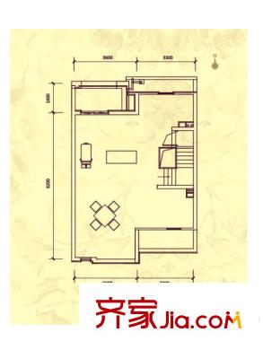 綠地?半山國際花園戶型d-聯(lián)排-366平方米五層 5室2廳5衛(wèi)